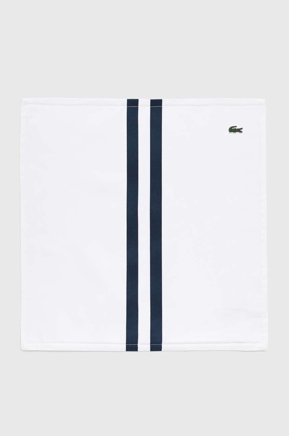 Bavlnená obliečka na vankúš Lacoste L Ruban Blanc 45 x 45 cm biela 1039018
