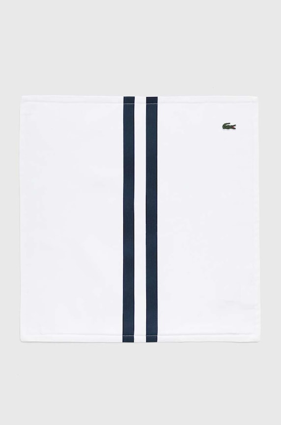Bavlnená obliečka na vankúš Lacoste L Ruban Blanc 45 x 45 cm biela 1039018