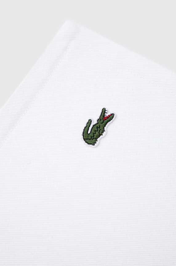 Obývacia izba a spálňa Bavlnená obliečka na vankúš Lacoste L Ruban Blanc 45 x 45 cm 1039018 biela