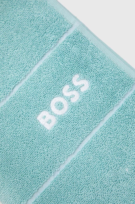 Łazienka BOSS mały ręcznik bawełniany Plain Aruba Blue 40 x 60 cm 1037465 turkusowy