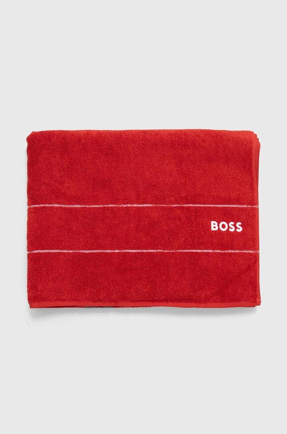 Veľký bavlnený uterák BOSS Plain Red 100 x 150 cm 1011446 červená AA00