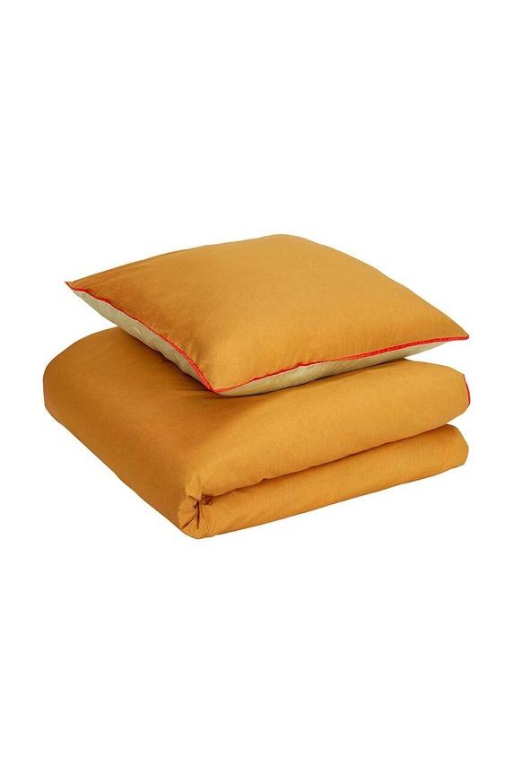 Hübsch pamut ágynemű szett Aki Bed Linen, 80x80/140x200 cm többszínű 061403