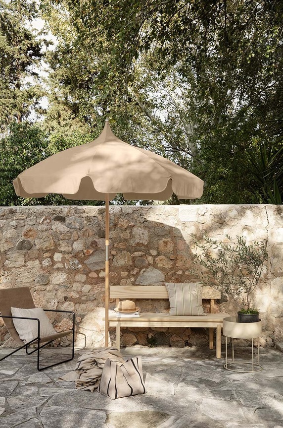 Пляжный зонтик ferm LIVING Lull бежевый 1104265380