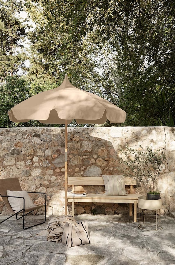 Пляжный зонтик ferm LIVING Lull бежевый 1104265380