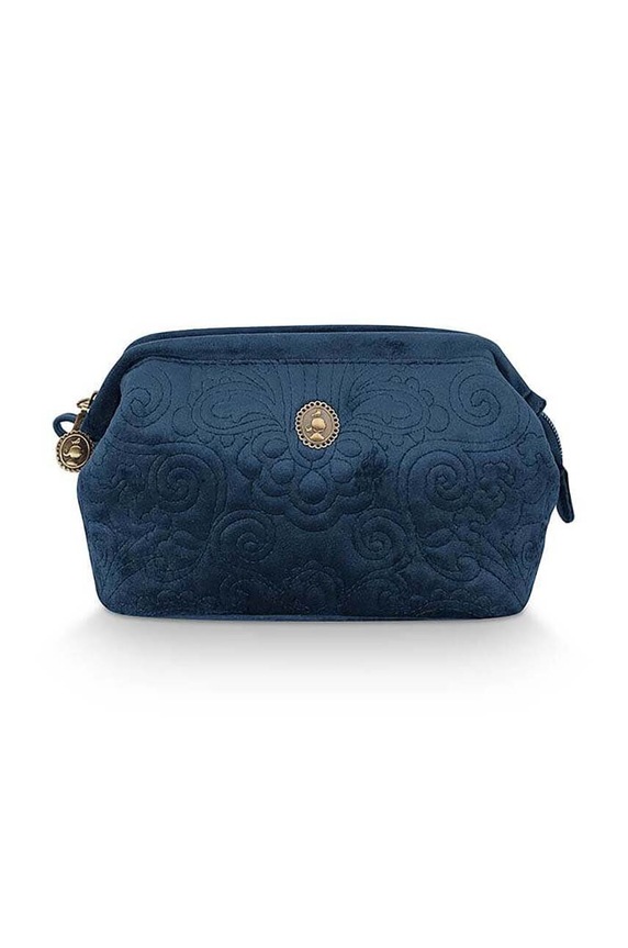 Pip Studio kosmetyczka Velvet Quiltey Days granatowy 51274215