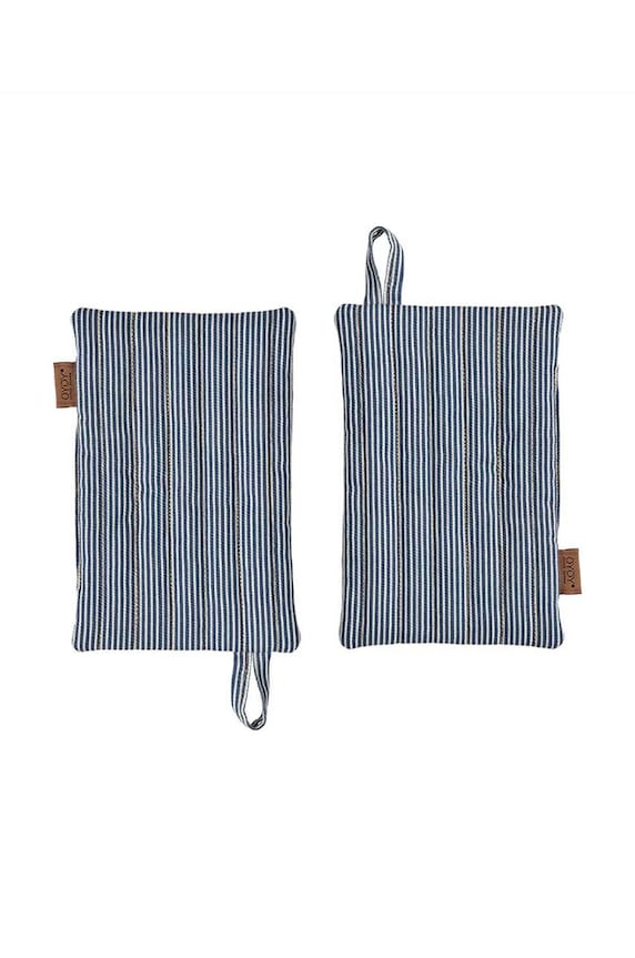 Kuchynská rukavica OYOY Striped Denim 2-pak viacfarebná L301122