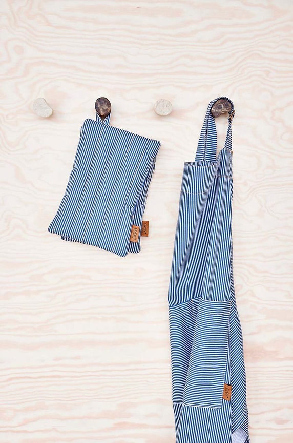 Kuchynská rukavica OYOY Striped Denim 2-pak L301122 viacfarebná AA00