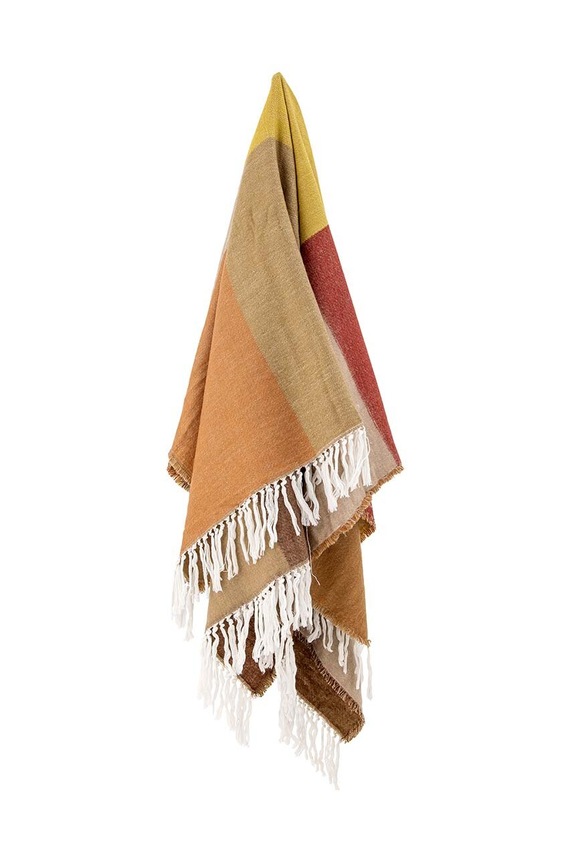 Bloomingville narzuta Ara 82066160 brązowy AA00