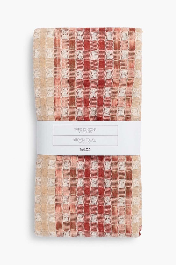 Βαμβακερά πανιά κουζίνας Calma House Ibiza 2-pack πολύχρωμο IBIZA.50T.TIE