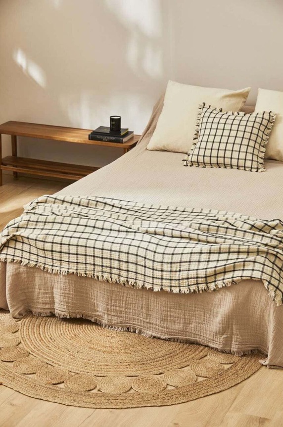 Salon i sypialnia Calma House pled Piazze 120 x 180 cm PIAZZE.120P.CRU multicolor