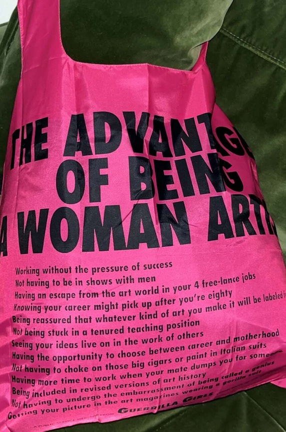 Doplnky Nákupná taška LOQI GUERRILLA GIRLS Q.GG.AW ružová