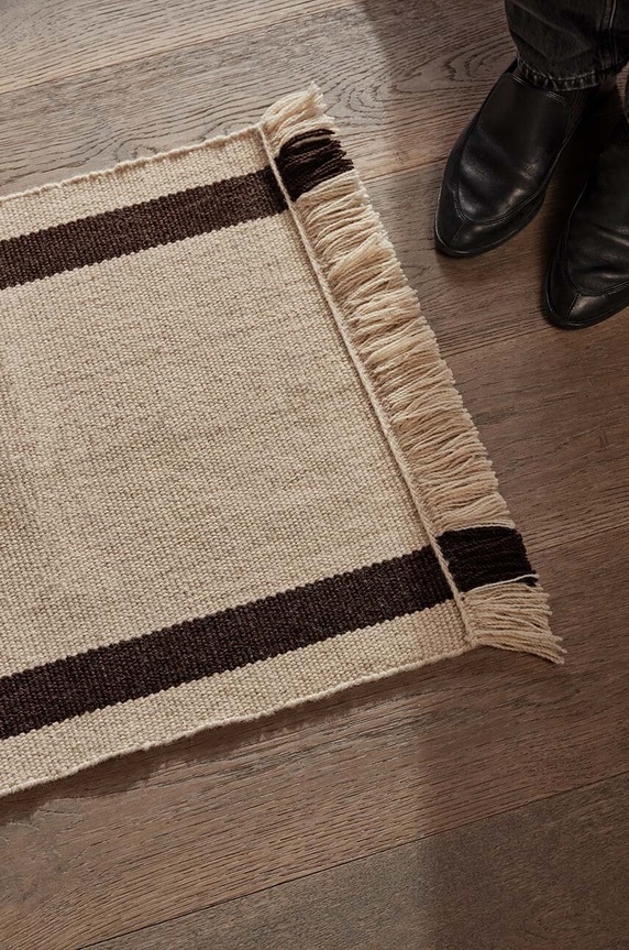 Salon i sypialnia Ferm Living dywanik Calm Kelim 1104268444 multicolor