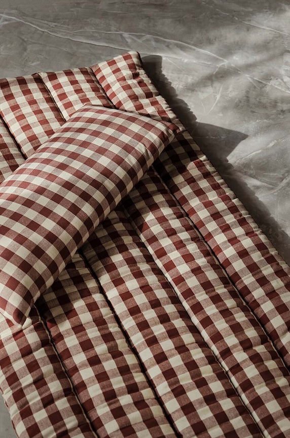 Dekorativna vzmetnica ferm LIVING Bothy Check Quilted 72 x 180 cm pisana 1104269062