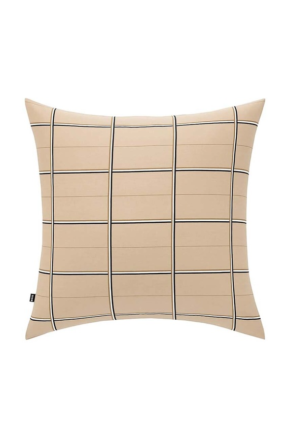 Bavlnená obliečka na vankúš BOSS BOSSCHEC Beige 65 x 65 cm béžová 1041130
