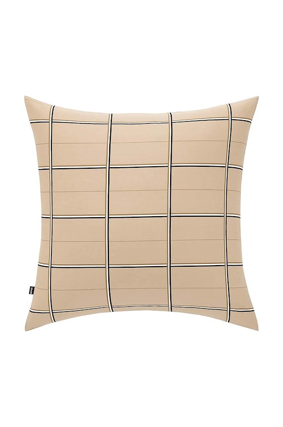 Bavlnená obliečka na vankúš BOSS BOSSCHEC Beige 65 x 65 cm béžová 1041130