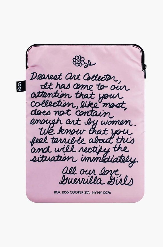 Чохол для ноутбука LOQI Guerrilla Girls рожевий LA.GG.DC