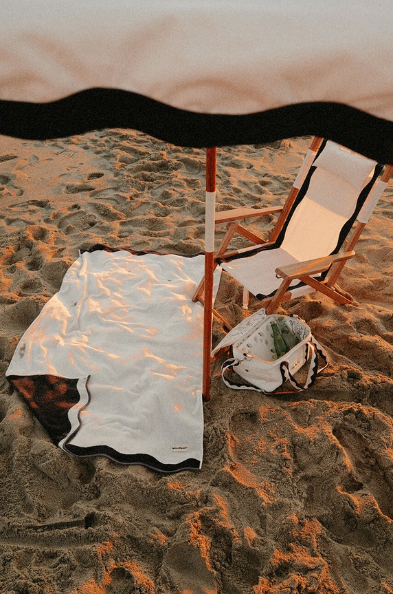 Business & Pleasure Co. ręcznik plażowy BPA.TWL.RIV.WHT