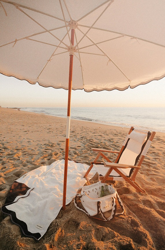 Business & Pleasure Co. ręcznik plażowy BPA.TWL.RIV.WHT