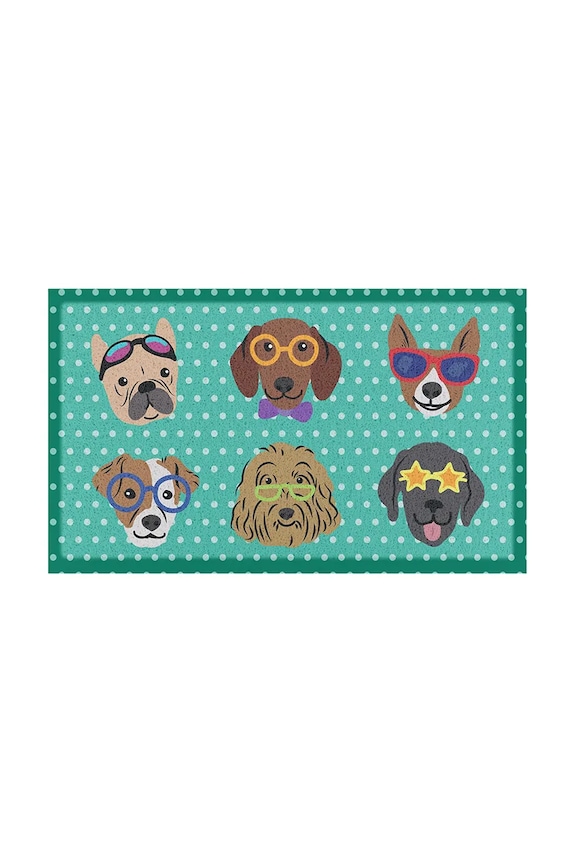 Otirač Artsy Doormats Dogs on Polka Dots šarena DMW.DOGSHEADSPOLKA.7040
