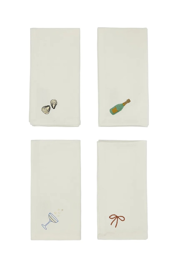 Sada bavlnených obrúskov OYOY New Year Napkin 4-pak viacfarebná L301397