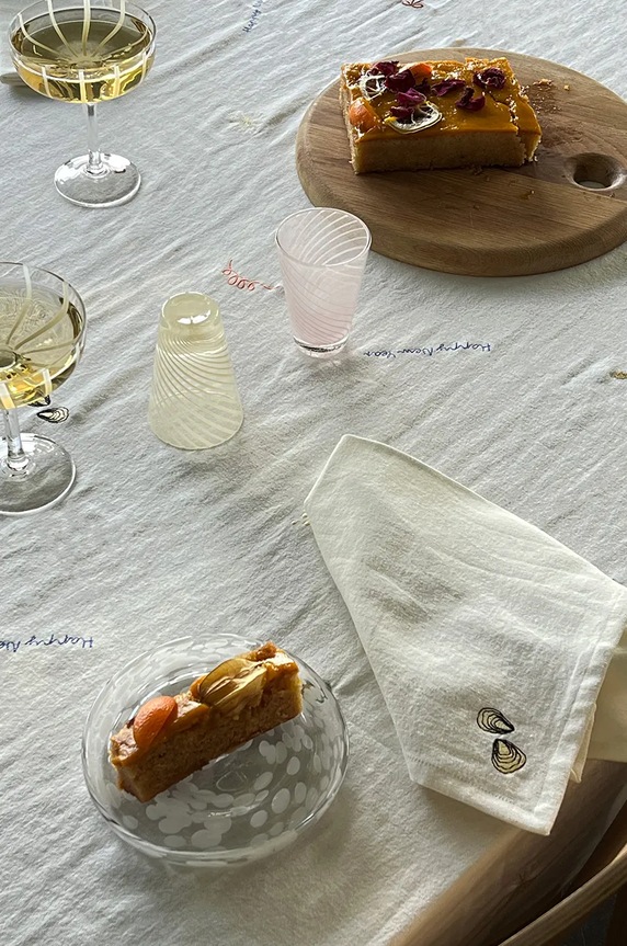 Kuchyňa a bar Sada bavlnených obrúskov OYOY New Year Napkin 4-pak L301397 viacfarebná
