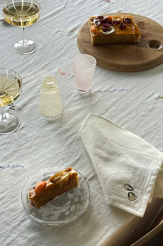 Kuchyňa a bar Sada bavlnených obrúskov OYOY New Year Napkin 4-pak L301397 viacfarebná
