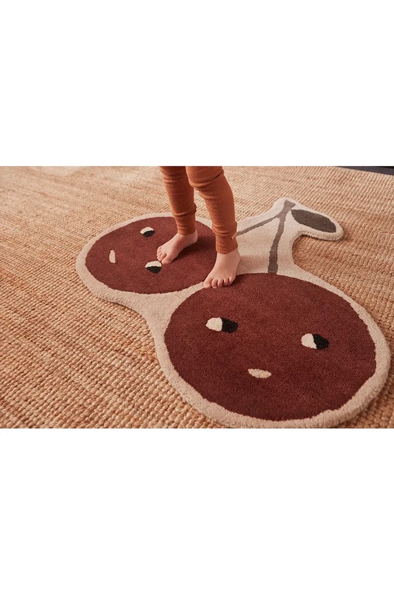 OYOY dywan wełniany Cherry 86 x 76 cm multicolor M107087
