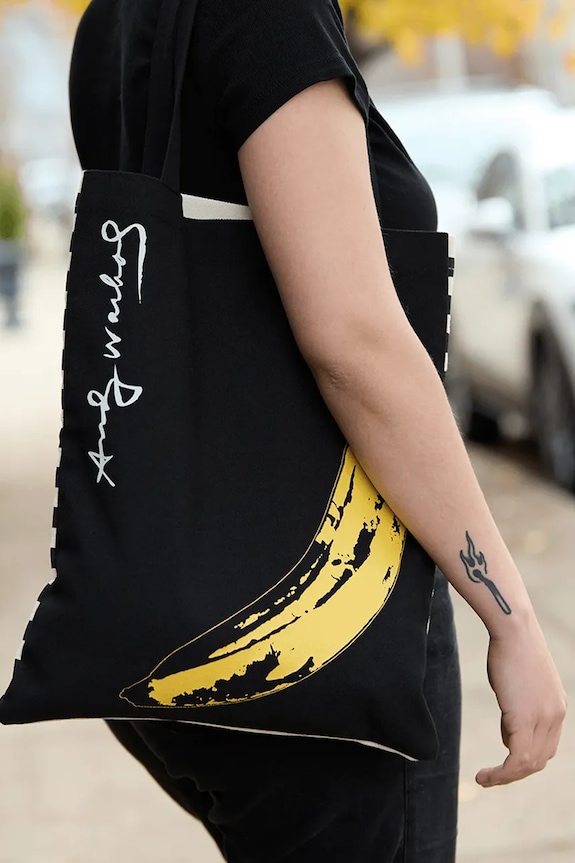 Lifestyle Βαμβακερή τσάντα Galison Warhol Banana Canvas Tote Bag 60639 πολύχρωμο