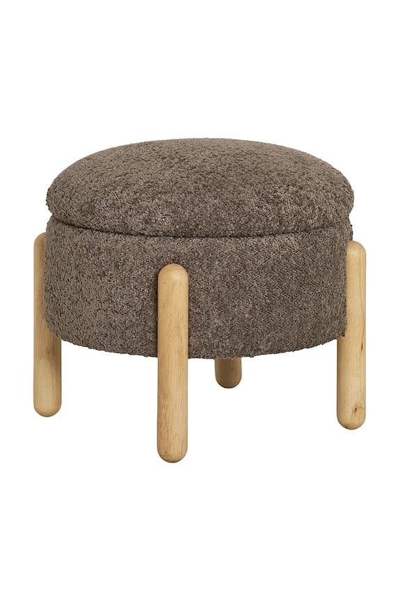 House Nordic puf cu compartiment de depozitare Medas maro 1501230