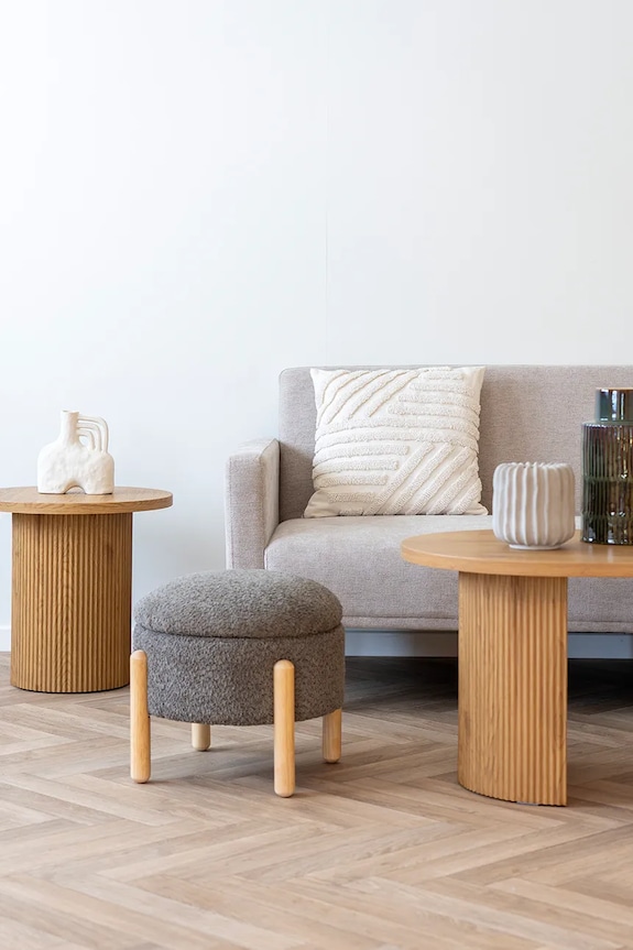 House Nordic puf cu compartiment de depozitare Medas maro 1501230