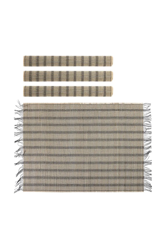 Bloomingville set di tovagliette da tavolo Mendo 45 x 45 cm pacco da 4 82064890 beige AA00