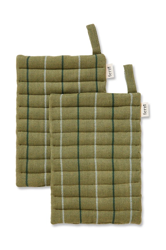 Γάντια κουζίνας ferm LIVING Ito Pot Holder 2-pack πράσινο 1104270143