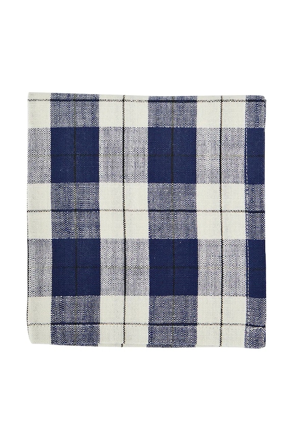 Madam Stoltz tovagliolo in cotone 35 x 35 cm pacco da 4 blu JON904B