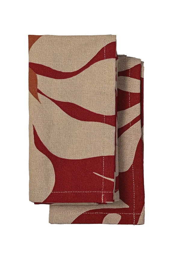 Sagaform strofinacio da cuccina Edith 50 x 70 cm pacco da 2 granata 5018664