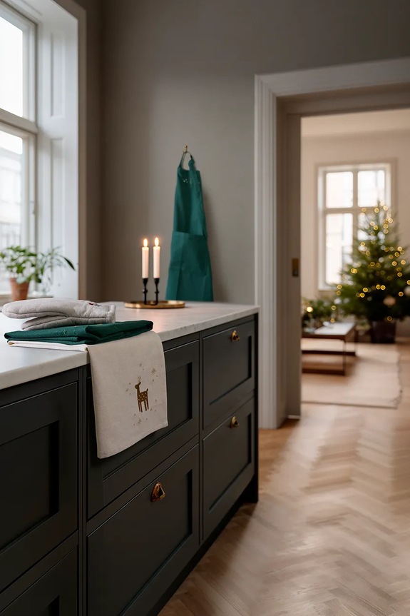 Juna pamut konyhai kötény 637313 zöld