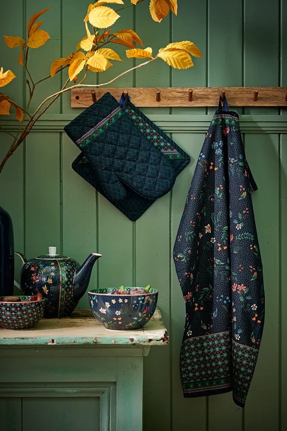 Pip Studio pamut asztalterítő Berry Blues 100 x 100 cm többszínű 51035087