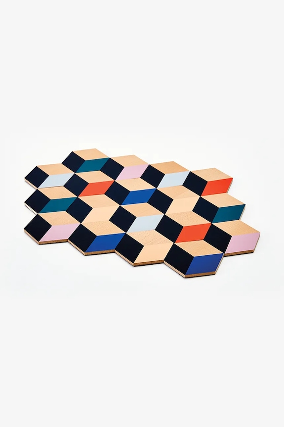 Areaware set de șervețele pentru masă Table Tiles 6-pack multicolor BOTTMS