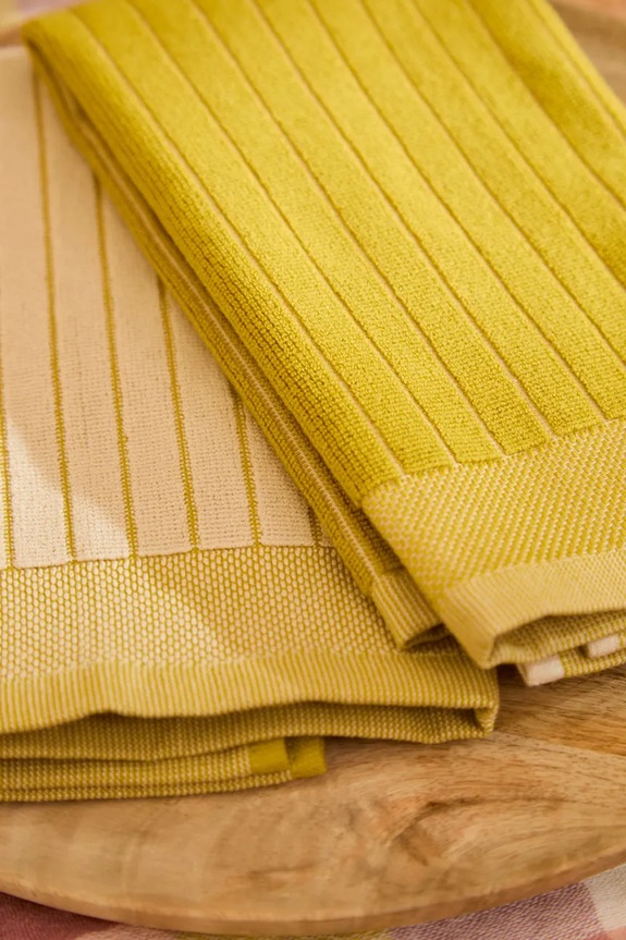 Calma House asciugamano da cucina in cotone Lisboa 50 x 50 cm pacco da 2 LISBOA.50.VER verde