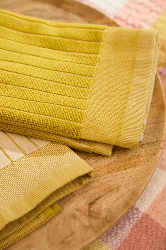 Calma House asciugamano da cucina in cotone Lisboa 50 x 50 cm pacco da 2 LISBOA.50.VER