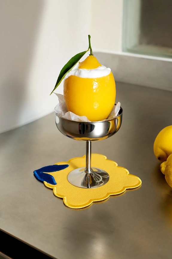 Octaevo set de suporturi cu bumbac 14 x 14 cm OCCOLE.25 galben AA00