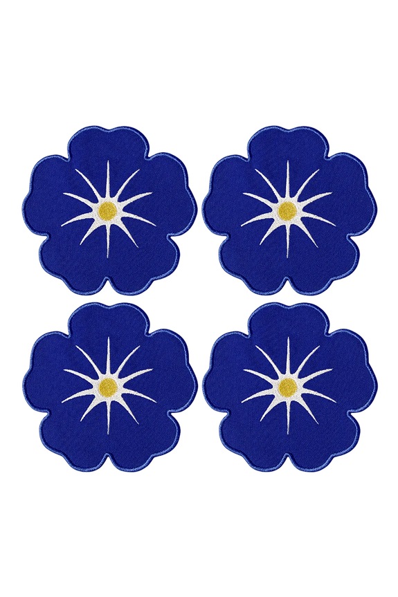 Octaevo set de suporturi cu bumbac 14 x 14 cm bleumarin OCCOMG.25
