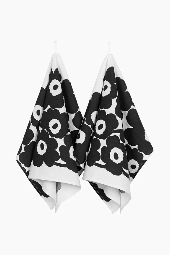 Marimekko set de prosoape de bucătărie cu bumbac negru 075055.190