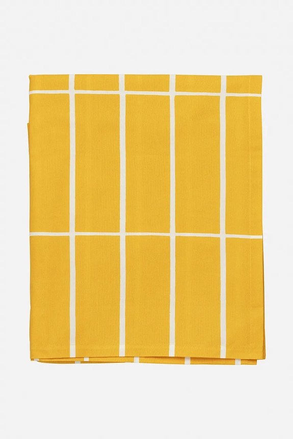 Marimekko față de masă din bumbac 135 x 245 cm galben 074774.211
