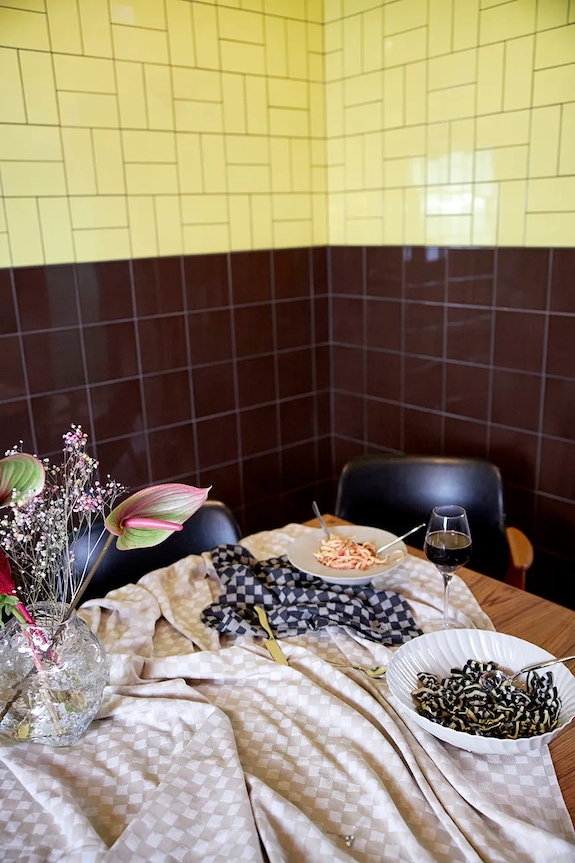 Κουζίνα και μπαρ Byon τραπεζομάντιλο βαμβακερό 150 x 250 cm 5219800703 μπεζ