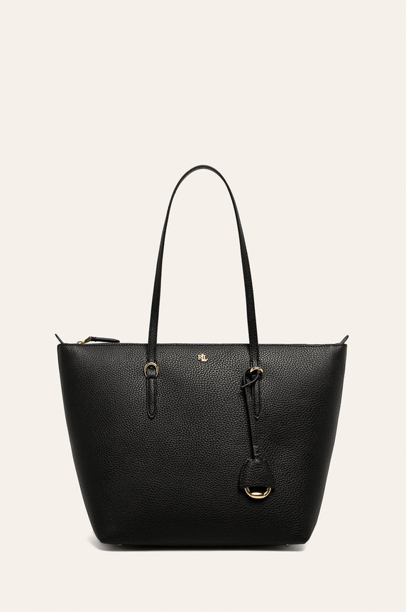 Lauren Ralph Lauren - Kabelka imitácia kože čierna 431747443001