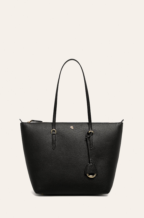 Lauren Ralph Lauren - Kabelka imitácia kože čierna 431747443001