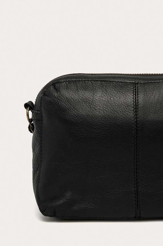 Pieces Torebka skórzana czarny 17063358