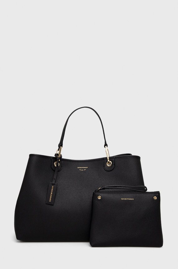 Emporio Armani Torebka Y3D219.YFO5B.NOS mieści A4 czarny Y3D219.YFO5B.NOS