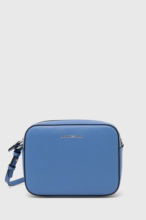 Kabelka Emporio Armani hladký modrá Y3B092.YH15A.NOS