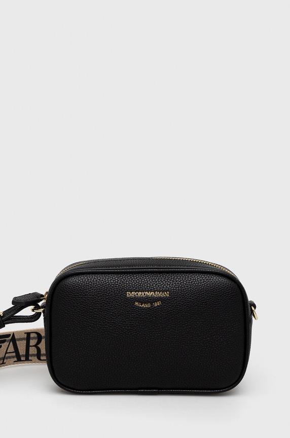 Kabelka Emporio Armani imitácia kože čierna Y3H276.YFO5B.NOS